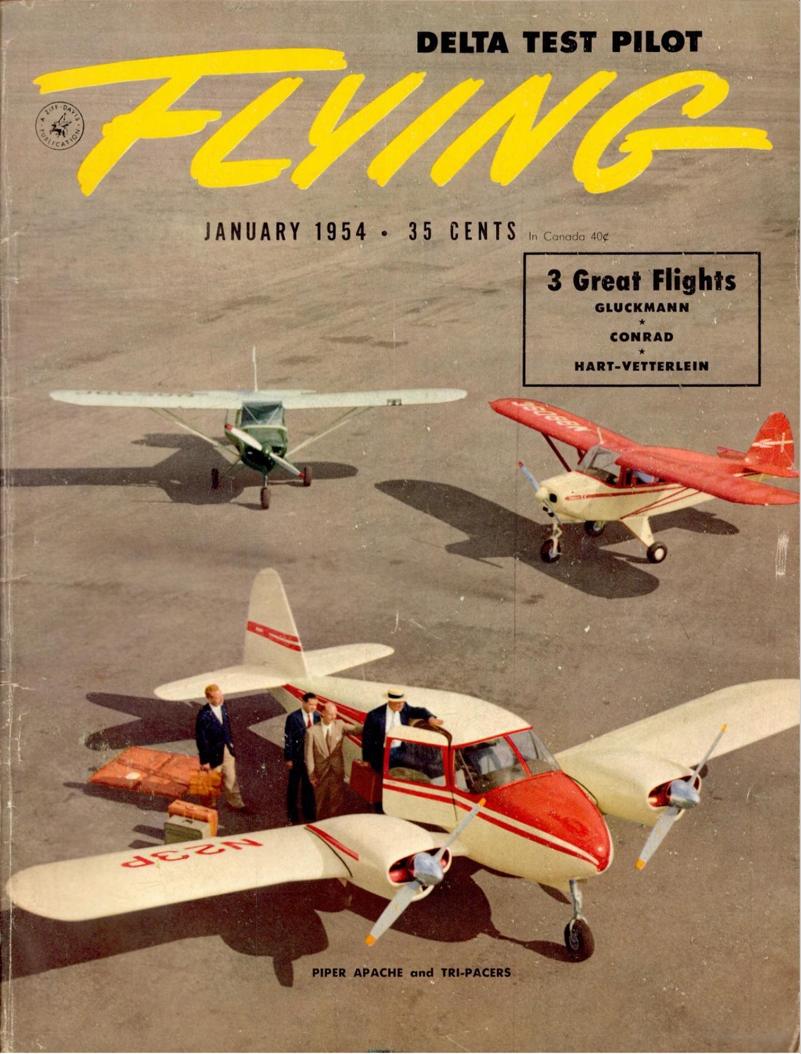 Flying January 1954 Cover